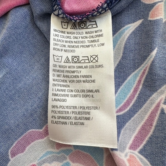 Susan Graver Women's Size Petite US 2XP Tunic Length  Floral Print Round Neck - Picture 13 of 16